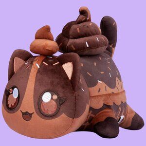 NEW APHMAU MeeMeow Large 11” Chocolate Ice Cream Plush